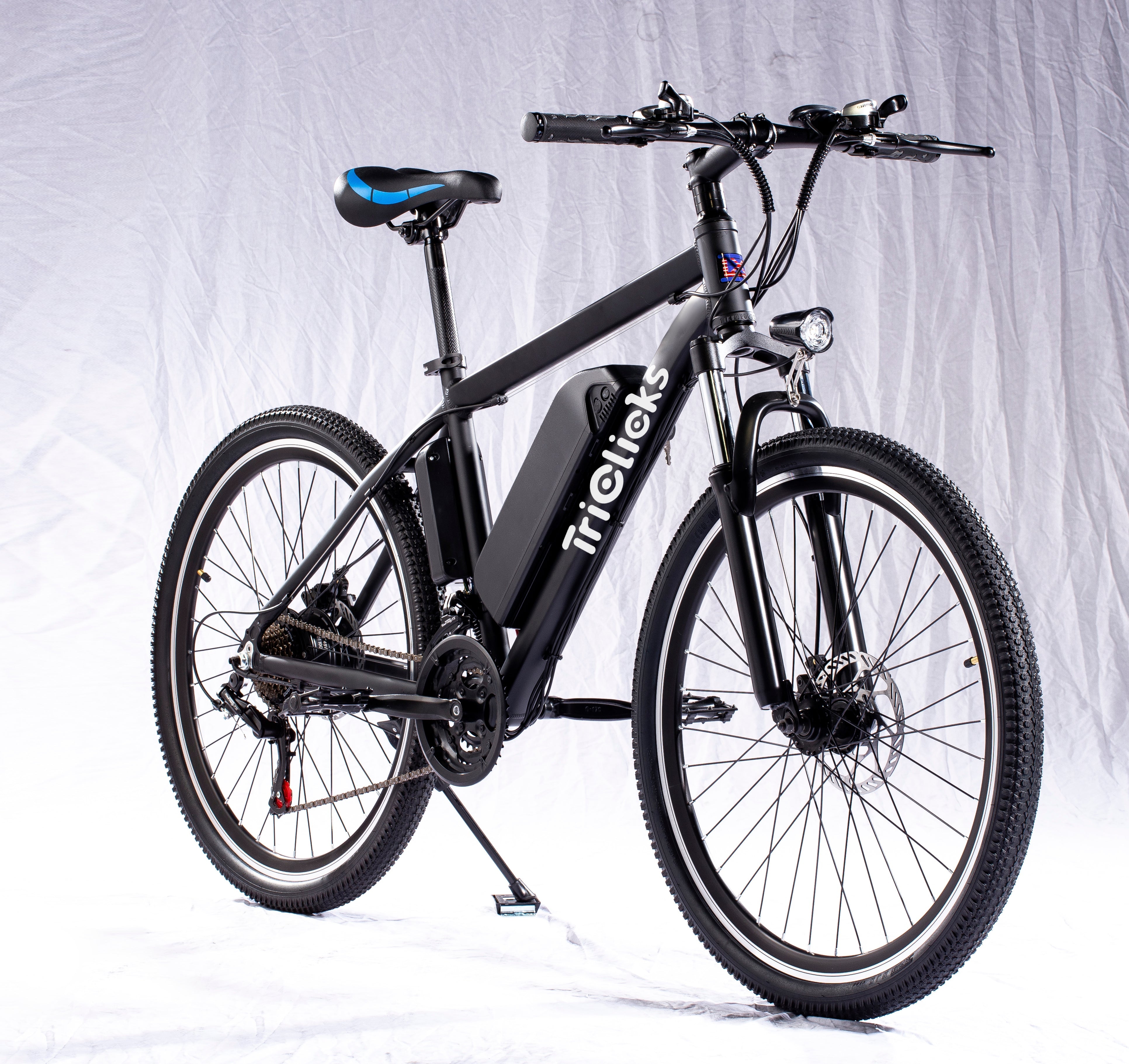 Triclicks Electric Bike 26 Inch Aluminum Alloy Mountain E-Bike 250W 1.95 Tire 48V 10AH Lithium Battery Ebike