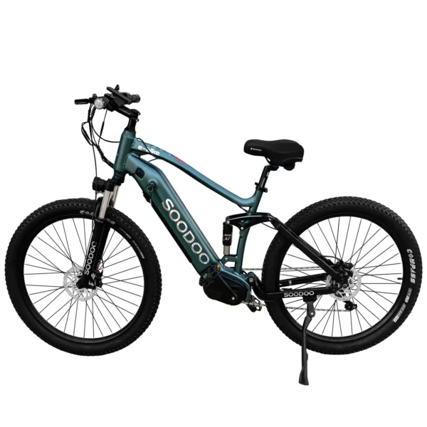 SOODOO Electric Bike | Motor Mid-Drive Strong Powerful Motor Ebike | Dark Green Alpha Electric Bicycle | Built-in 36V 12AH Battery in UK Stock - Image 2